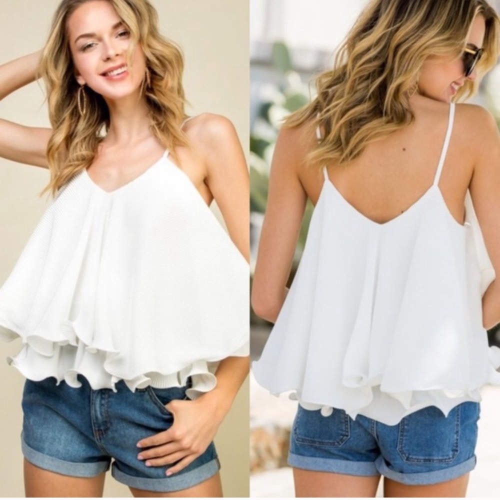 NEW! Ruffled Cami Blouse